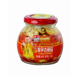 酸笋杏鲍菇玻璃罐